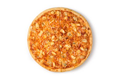 Retrato de sonrientes operador chica del call centerPizza quattro fromaggi ahşap oyun tahtası