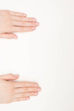 Şehvet düşkünü kadın tırnakları Fransız elleri