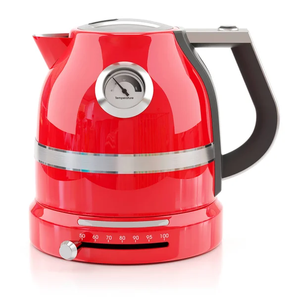 Red electrical modern kettle
