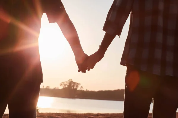 Hands Shape Sun — Stock Photo, Image