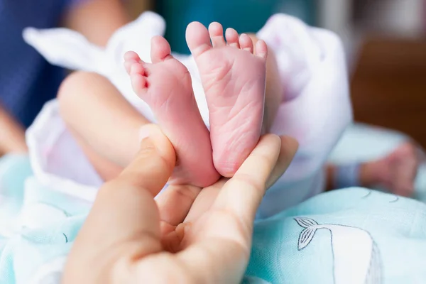 Cute Asian Baby Newborn Close — Stock Photo, Image