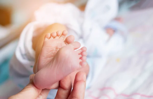 Close Van Pasgeboren Baby Liefde — Stockfoto