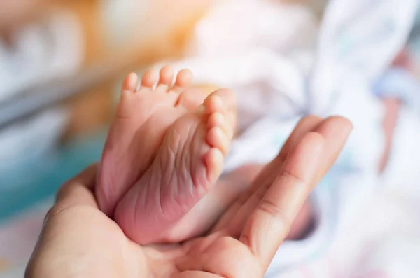 Closeup Newborn Baby Love — Stock Photo, Image