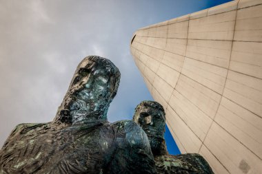 İkinci Dünya Savaşı 'nda ölen denizcileri anmak için Rotterdam' daki 