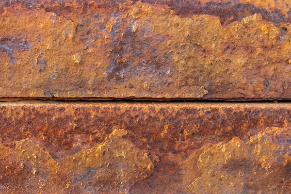 Heavily Rusted Corroded Metal Sheet Industrial Area Suitable Background Pattern — Stock Photo, Image