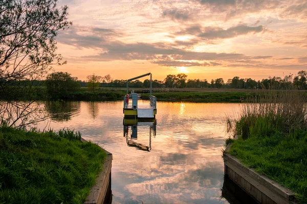 Paseando Bicicleta Por Los Países Bajos Provincia Overijssel Hermosa Reserva — Foto de Stock
