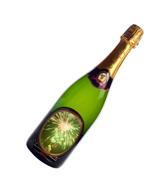 Flasche Champagner 2017 — Stockfoto