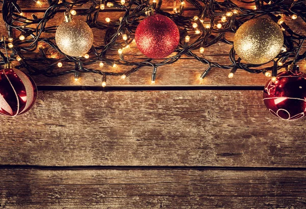 Christmas decorations with copy space. — Stock Photo, Image