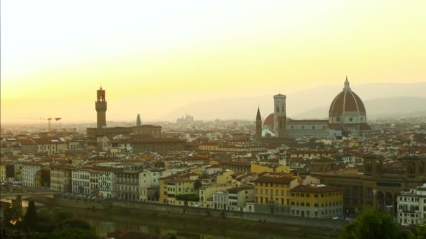 Blick auf Florenz — Stockvideo