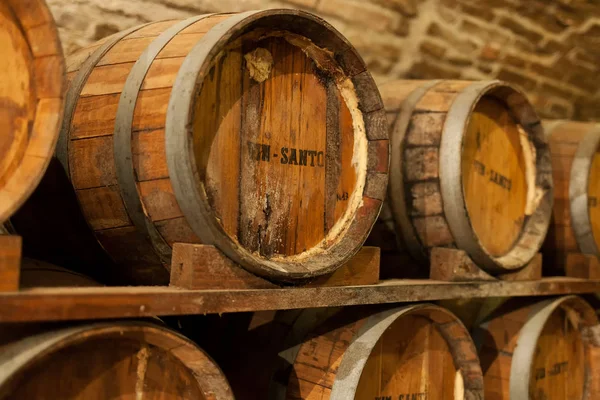 Barrels of Vin Santo — Stock Photo, Image