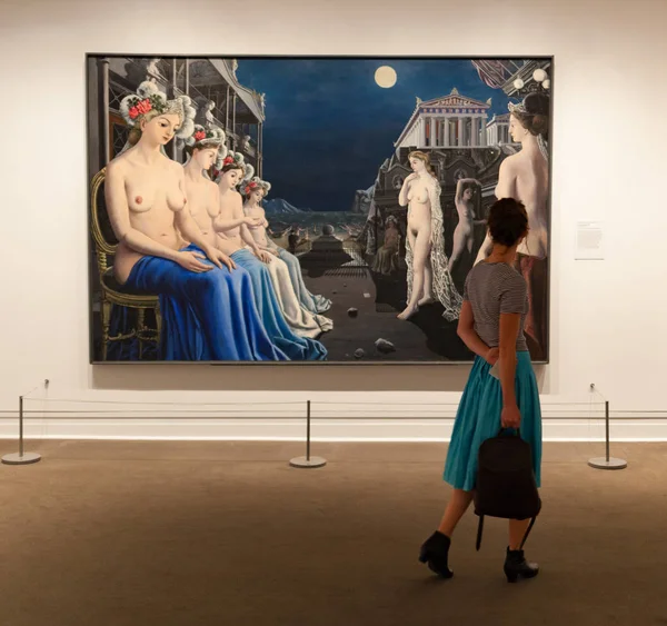 People visit Metropolitan Museum of Art in New York. — Stock Photo, Image