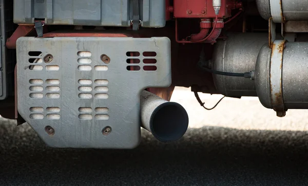 Exhaust  pipe of truck — Stock Photo, Image