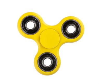Beyaz zemin üzerine sarı kıpır Spinner