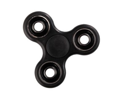 Beyaz arka planda siyah kıpır Spinner