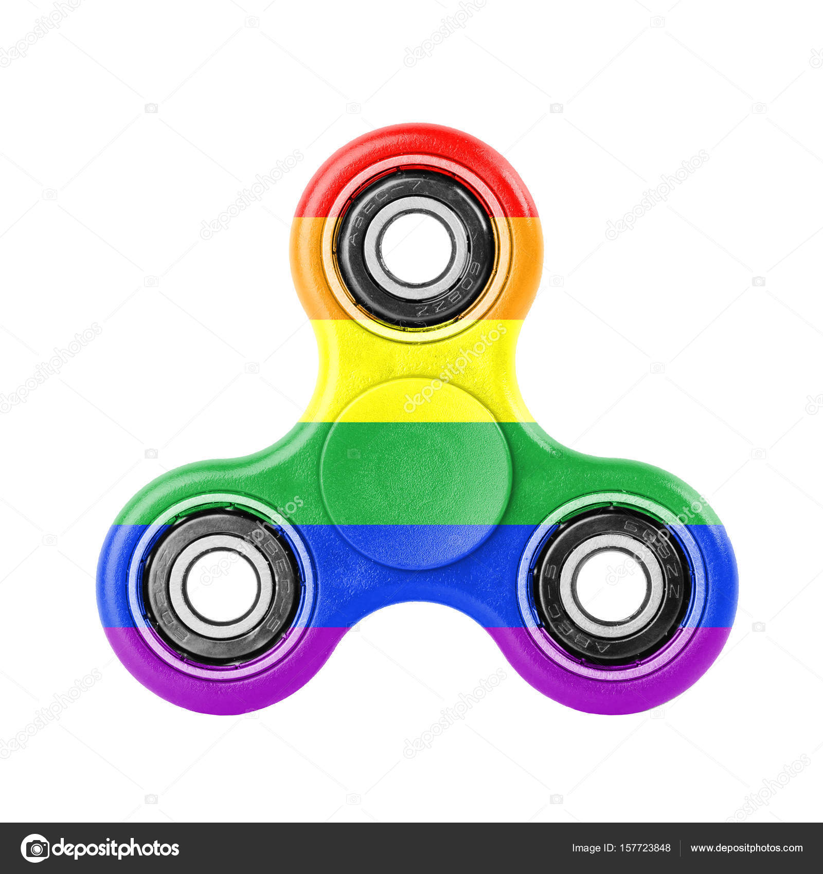 a rainbow fidget spinner