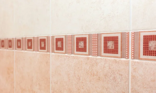 Pink Tile textura fundo do banheiro — Fotografia de Stock