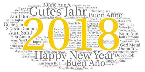 Yeni yıl kavramı dünyanın tüm dillerde kelime bulutu