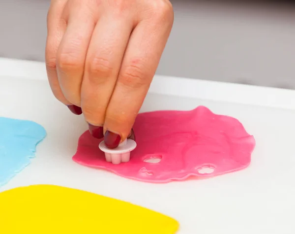 Cijfers van Halloween met fondant plakken of suiker plakken. — Stockfoto