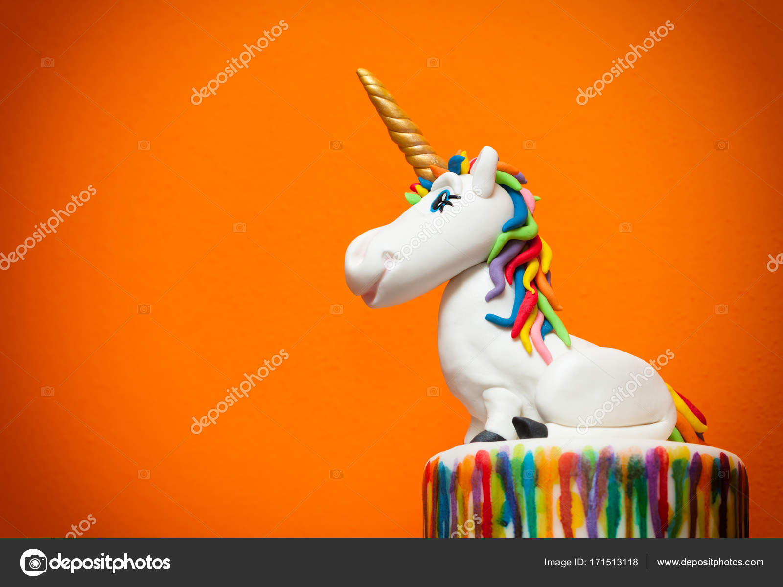 Unicorn Cake Topper Stock Photo By C Antoniogravante
