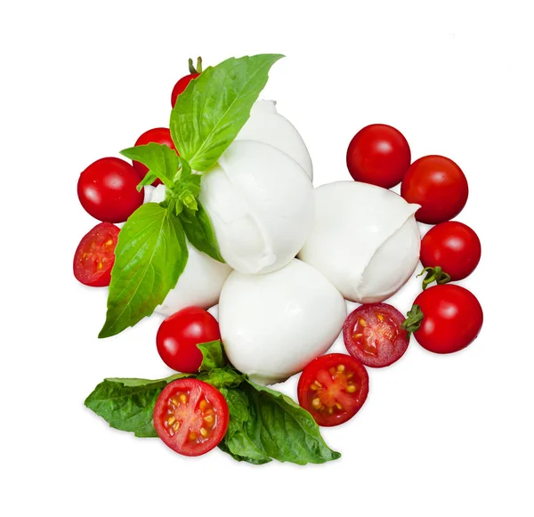 Mozzarella di Bufala, queso fresco, productos lácteos italianos . —  Fotos de Stock