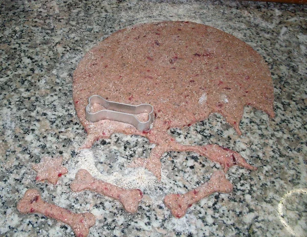 Galletas de perro en forma de hueso . — Foto de Stock