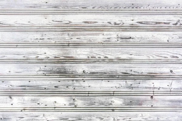 색이 바랜 흰색 페인트 널빤지가 있는 소박 한 나무 배경 — 스톡 사진