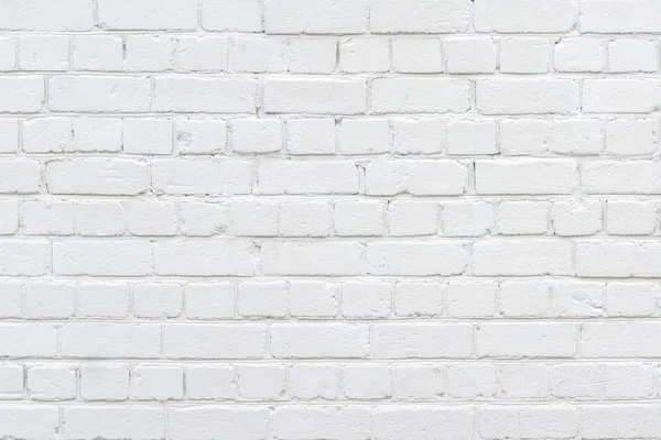 White Painted Brick Wall Background Whitewall Bricks Vintage Style Bricks — Stock Photo, Image