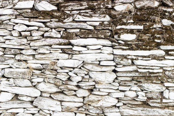 Front Shoot Partly White Colored Masonry Wall Rural Region — Stock Photo, Image