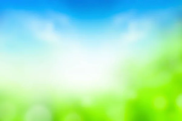 Conceito Dia Mundial Meio Ambiente Abstrato Borrado Bonito Verde Azul — Fotografia de Stock