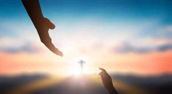 World Day Remembrance God Helping Hand — Stock Photo, Image