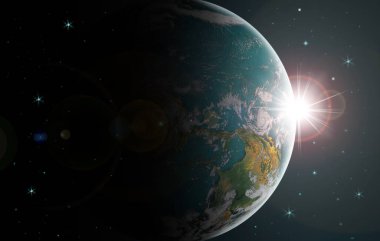 Dünya günü kavramı: Dünya 'ya uzaydan bakmak