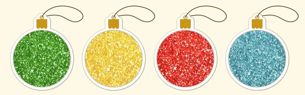 Boules de Noël colorées — Image vectorielle