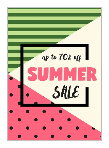 Plantilla folleto de venta de verano — Vector de stock