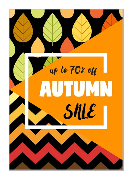 Manifesto di vendita autunno — Vettoriale Stock