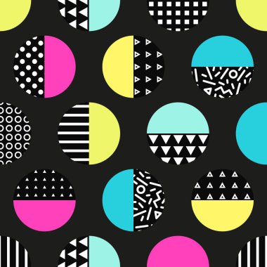 daireler soyut desen