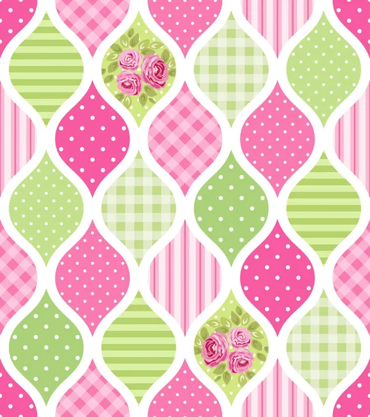 Seamless girly pattern — Stock Vector