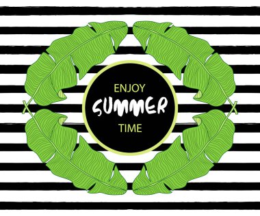 kart yeşil yaprakları ile