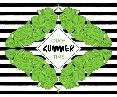 kart yeşil yaprakları ile