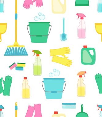 vivid seamless cleaning pattern clipart