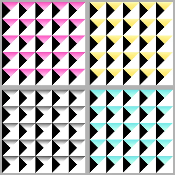 Söt 80-stil sömlös geometriska mönster — Stock vektor