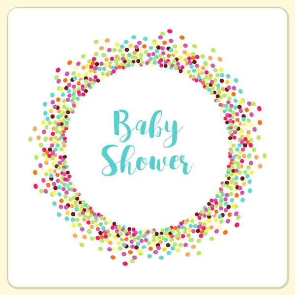 Şirin konfeti çerçeve şablonu dekorasyon için