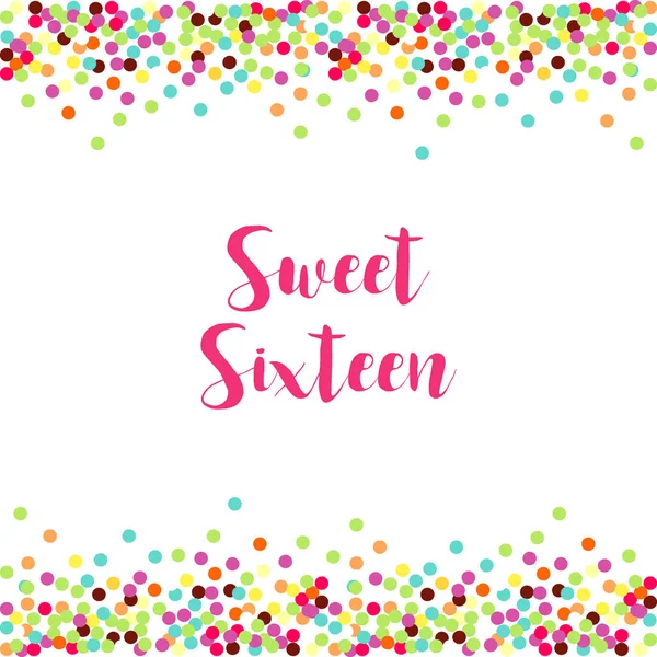 Şirin konfeti çerçeve şablonu dekorasyon için