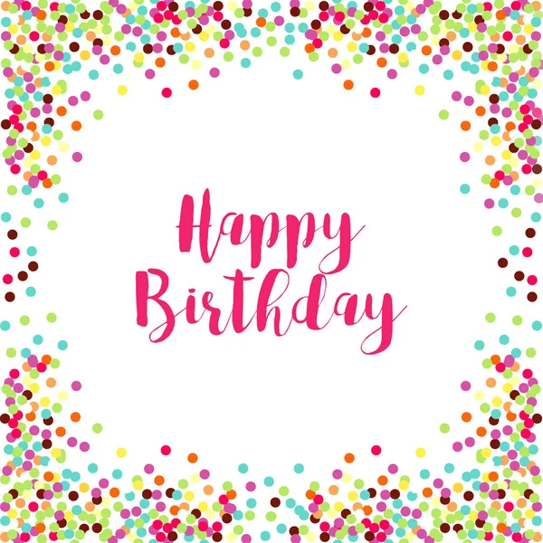 Şirin konfeti çerçeve şablonu dekorasyon için