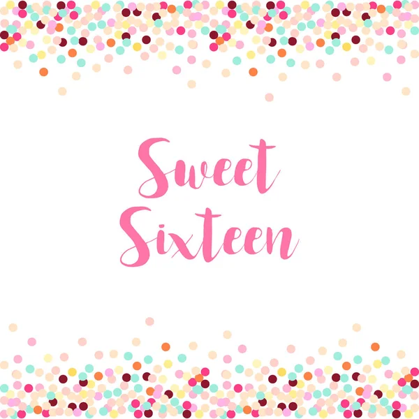 Şirin konfeti çerçeve şablonu dekorasyon için