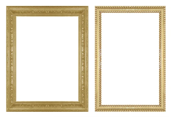 Античная золотая рамка — стоковое фото