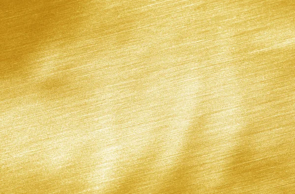 Hoja amarilla brillante lámina de oro textura — Foto de Stock