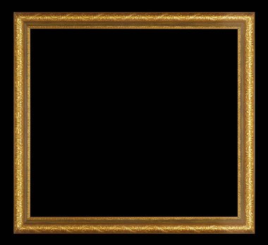 izole antika altın çerçeve 
