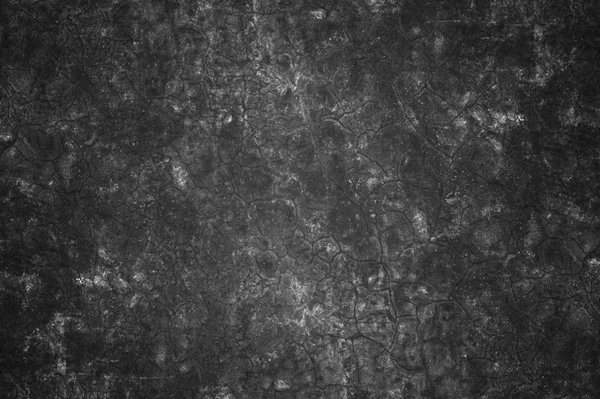Cement repedések régi fekete fal. — Stock Fotó