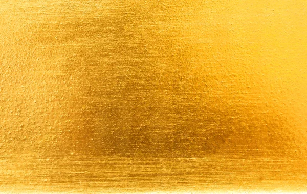 Hoja amarilla brillante lámina de oro textura — Foto de Stock