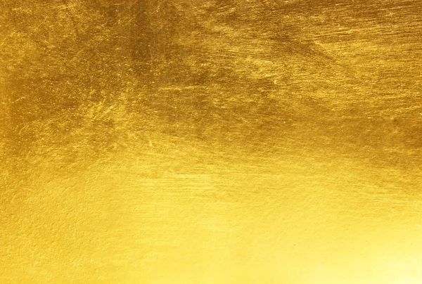 Shiny yellow leaf gold foil texture — Stock Photo, Image